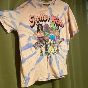 Pink & Purple TieDye Roller Girl Shirt